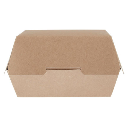 Compostable Kraft Hamburger Boxes Large 13.5cm | Colpac | Recycled Cardboard | Pack of 250 4