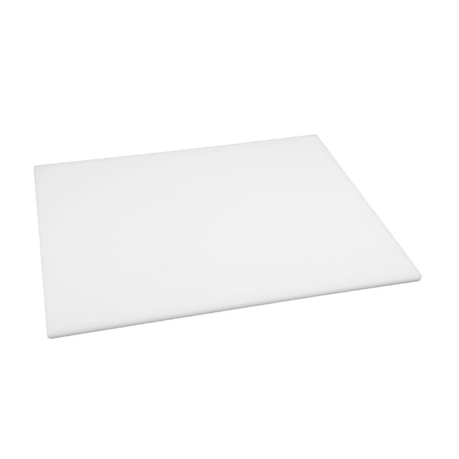 White LDPE Cutting Board | Hygiplas | 30.5x22.9x1.2 cm