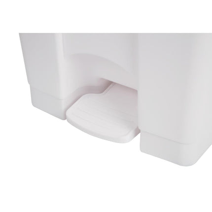 Hands-Free White Pedal Bin 45L | Jantex 4