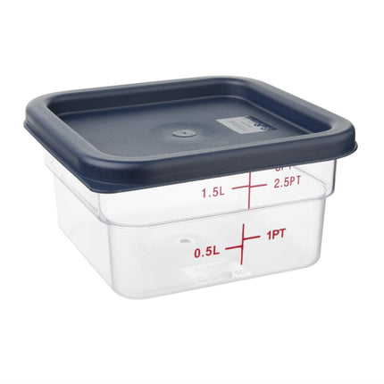 Square Lid Blue Small | Hygiplas 5