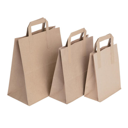 Fiesta Recyclable Brown Paper Carry Bags Small | 100% Recycled Kraft 5