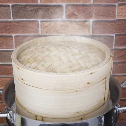 Bamboo Steamer Set 20.3cm with Two Bases and Lid | Vogue 4