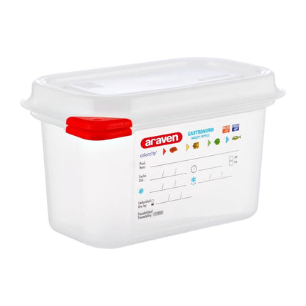 Food Storage Container with Lid 1L | Araven GN 1/9
