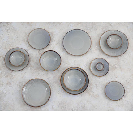 Grey Plain Coupe Plates 280mm | Olympia Drift | Porcelain 9