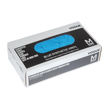 Powder-Free Blue Vinyl Gloves S | Hygiplas 3