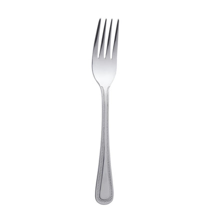 Table Fork with Bead Edge | Olympia Bead | 12 Pieces | High Gloss 18/0 Stainless Steel 9