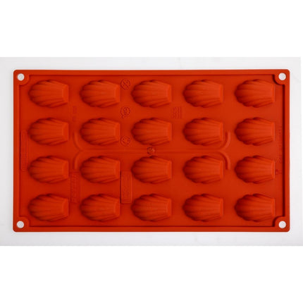 Mini Madeleine Silicone Baking Mold 20 Cavities | Pavoni Formaflex | 1.1cm Deep 4
