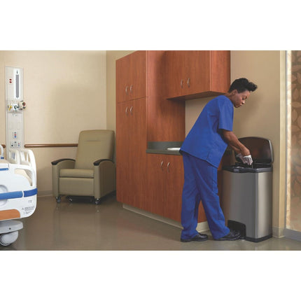 Front Step Pedal Bin 50L | Rubbermaid Slim Jim | Stainless Steel 6