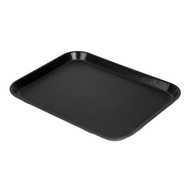 Cambro Epictread Fiberglass Rectangular Non-Slip Tray Black 350mm