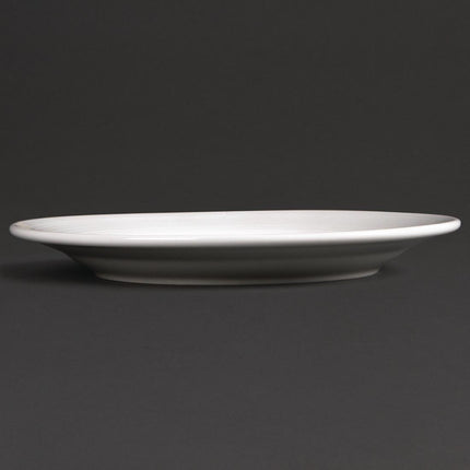 Dinner Plates with Wide Rim 20cm | Olympia Linear 2