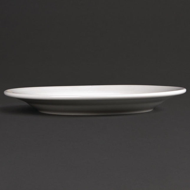 Dinner Plates with Wide Rim 20cm | Olympia Linear 2