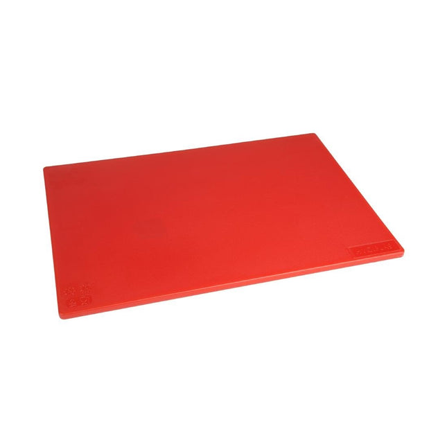 Antibacterial LDPE Cutting Board Red 450x300x10mm | Hygiplas