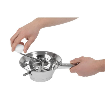 Stainless Steel Vegetable Strainer with 3 Interchangeable Sieves 7