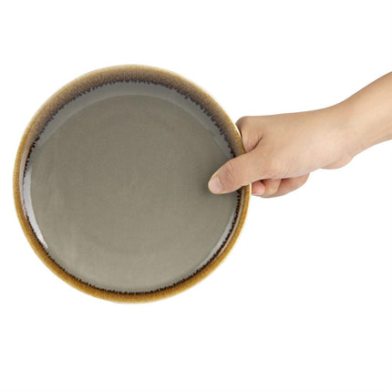 Round Coupe Plates Grey 17.8cm | Olympia Kiln 4