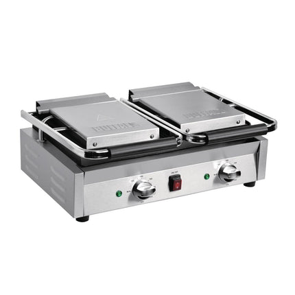 Bistro Double Ribbed Contact Grill | Buffalo 8