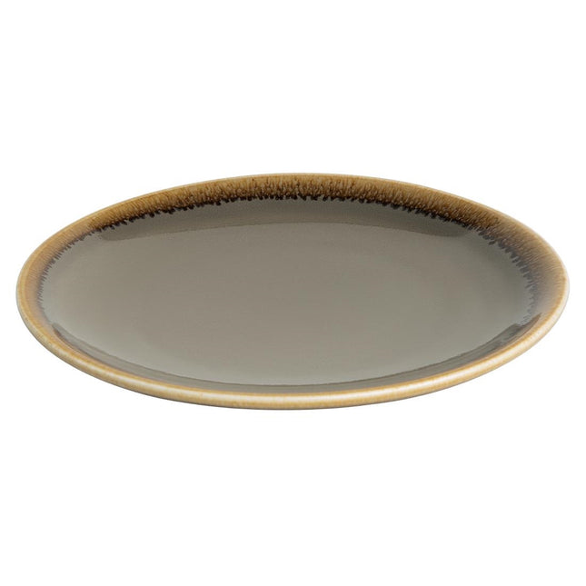 Round Coupe Plates Grey 17.8cm | Olympia Kiln 2