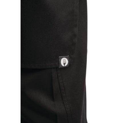 Adjustable Black Halter Apron with Double Pocket | Chef Works 5