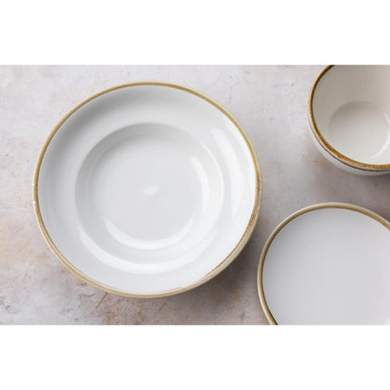 Kiln Chalk White Pasta Bowls 25cm | Olympia 7