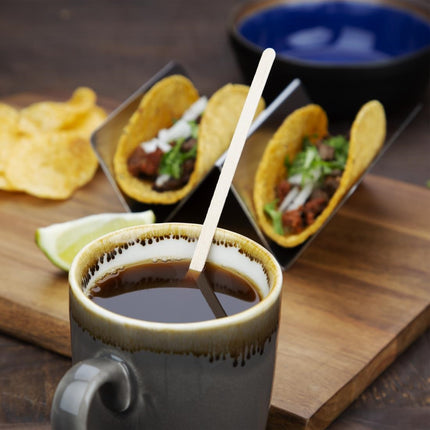 Compostable Wooden Stir Sticks 19cm | Fiesta | 1000 Pieces 4