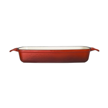 Rectangular Cast Iron Oven Dish 2.8L | Vogue | Red 5