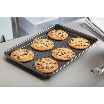 Crusty Bake Non-Stick Baking Tray 27 x 39cm | Masterclass | Perforated Carbon Steel 7