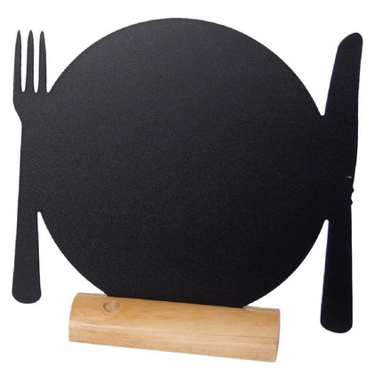 Mini Table Chalkboards with Wooden Stand | Securit