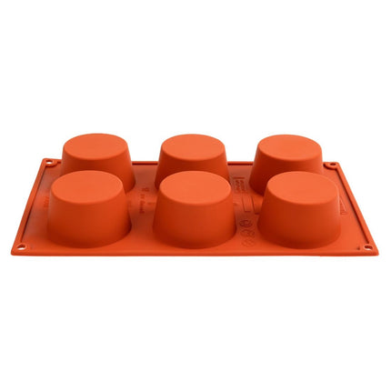 Silicone Muffin Baking Mold for 6 Muffins | Pavoni Formaflex 5