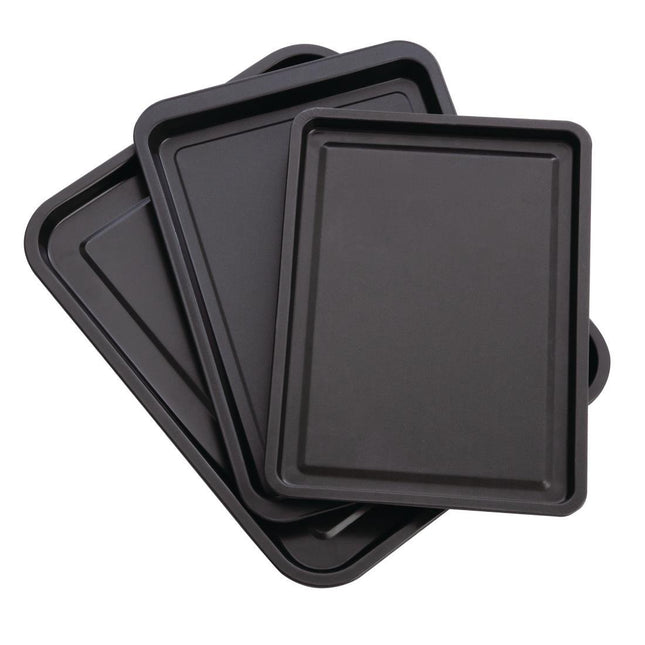 Essentials Non-Stick Baking Trays Set | Nisbets | 3 Sizes