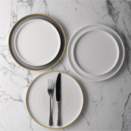 Stonecast White Rimmed Plate 21cm | Churchill 4