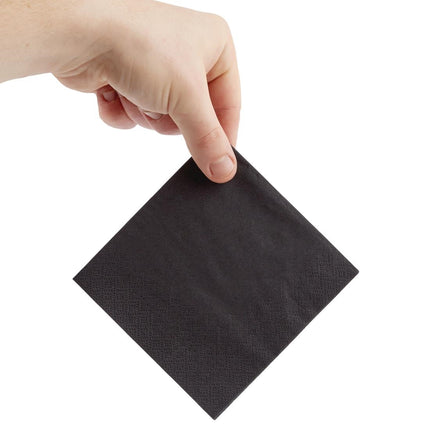 Recyclable Black Cocktail Napkins 1/4 Fold | Fiesta | 240mm 3