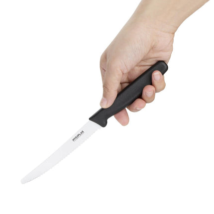 10cm Serrated Tomato Knife Black | Hygiplas 2