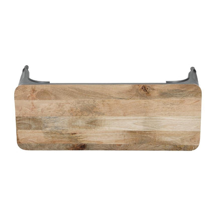Bolero Bistro Bench with Mango Wood Slats and Dark Grey Legs | 1000mm | Set of 2 7