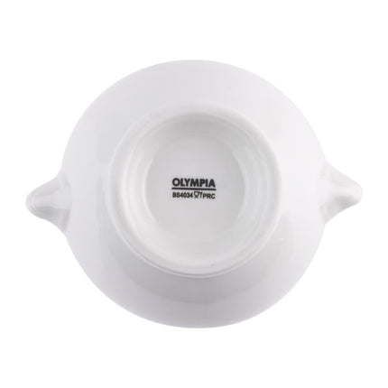White Porcelain Soup Bowl with Lion Head Design | Olympia Whiteware | 47.5 Cl 7