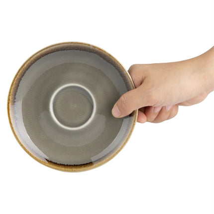 Kiln Grey Cappuccino Saucers 14 cm | Olympia | 6 Pieces 4