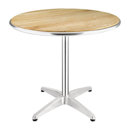Round Table with Ash Wood Top 80cm | Bolero