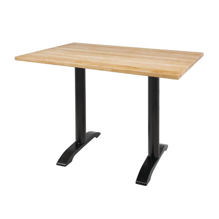 Pre-Drilled Rectangular Tabletop Natural 1100 x 700mm | Bolero 5