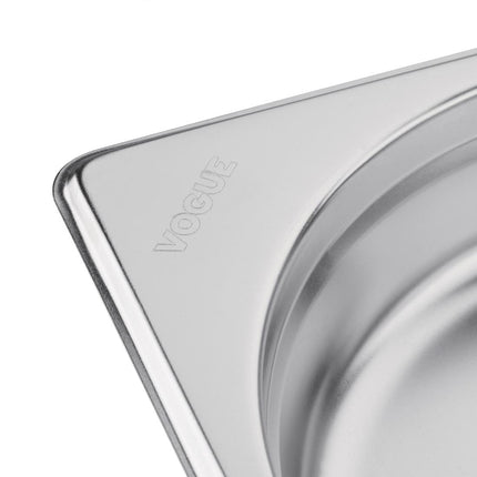 Stainless Steel GN 2/3 Pan 200mm Depth | Vogue 4