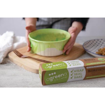 Reusable 3-in-1 Food Wrap Variety Pack | Agreena | 200 x 200mm & 300 x 300mm 6