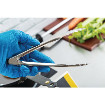 Catering Tongs 245mm with Lock | Nisbets Essentials 8