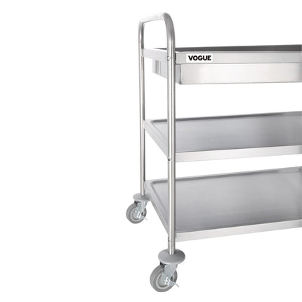 3-Tier Stainless Steel Serving Trolley | Vogue 3