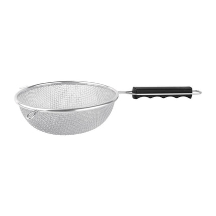 Heavy-Duty 180mm Sieve with Double Mesh and Wooden Handle | Vogue 4