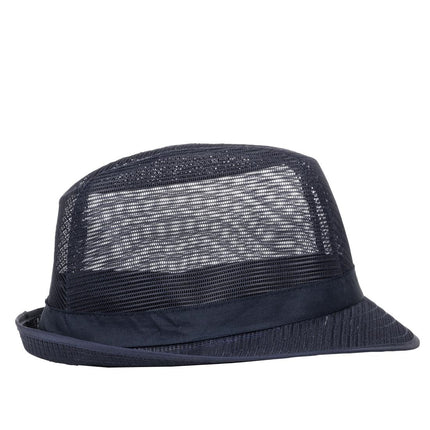 Trilby Hat with Hair Net Blue L | Lightweight Polyester 3
