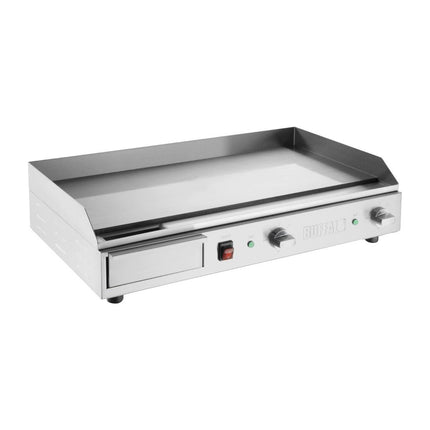 Heavy-Duty Extra Wide Electric Griddle | Buffalo | 2900W | Steel Plate & Stainless Steel Body | 24 x 74.5 x 47 cm