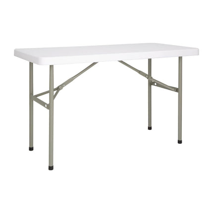 Bolero Rectangular Folding Buffet Table White 122cm