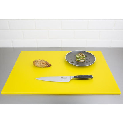 Yellow LDPE Cutting Board 600x450x10mm | Hygiplas 2