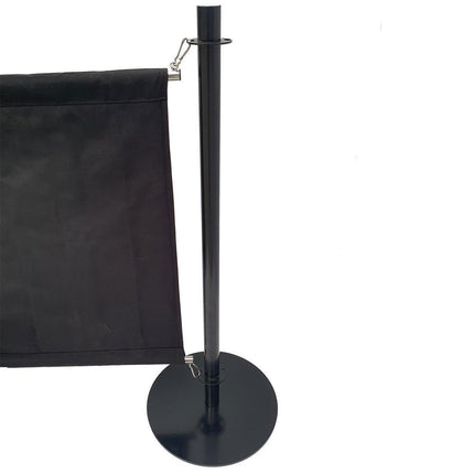 Bolero Steel Stanchion with Flat Black Top 5