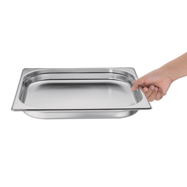 Stainless Steel GN 2/3 Container 20mm | Vogue 2