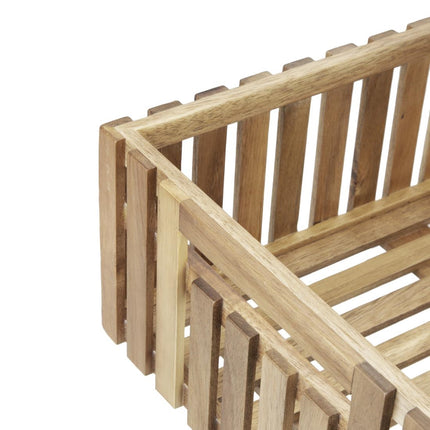 Medium Acacia Wood Storage Box 356x255x120mm | Olympia 3