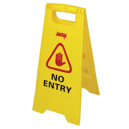 Foldable Warning Sign "No Entry" | Jantex