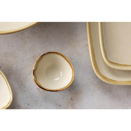 Sandstone Kiln Porcelain Dipping Bowls 7 cm | Olympia | 12 Pieces 4